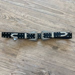 Black studded belt